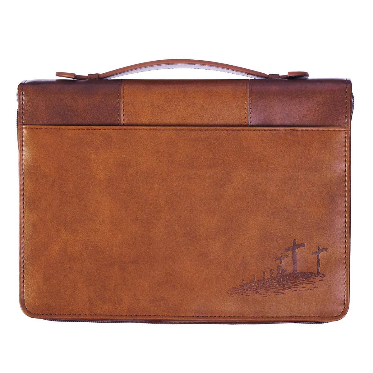 Bible Cover Classic Brown God So Loved the World John 3:16: Large