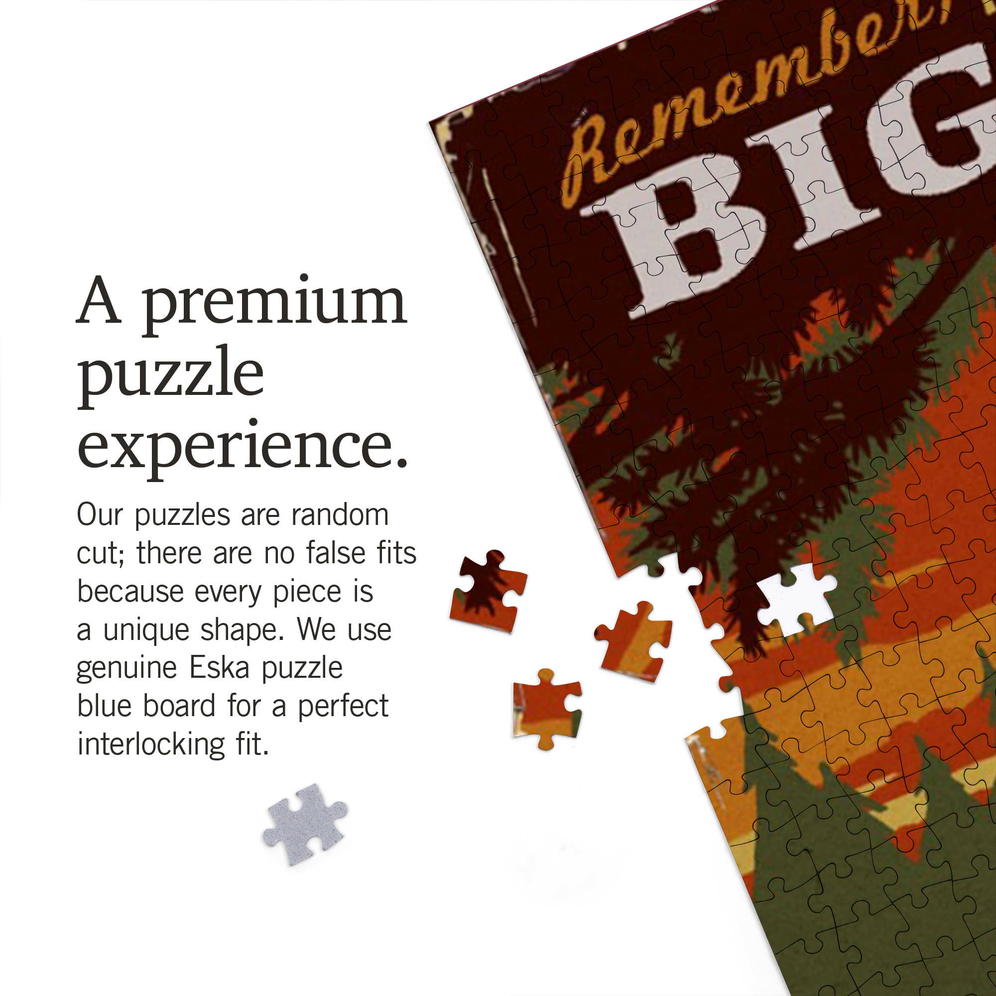 1000 Piece Puzzle Montana, Home of Bigfoot