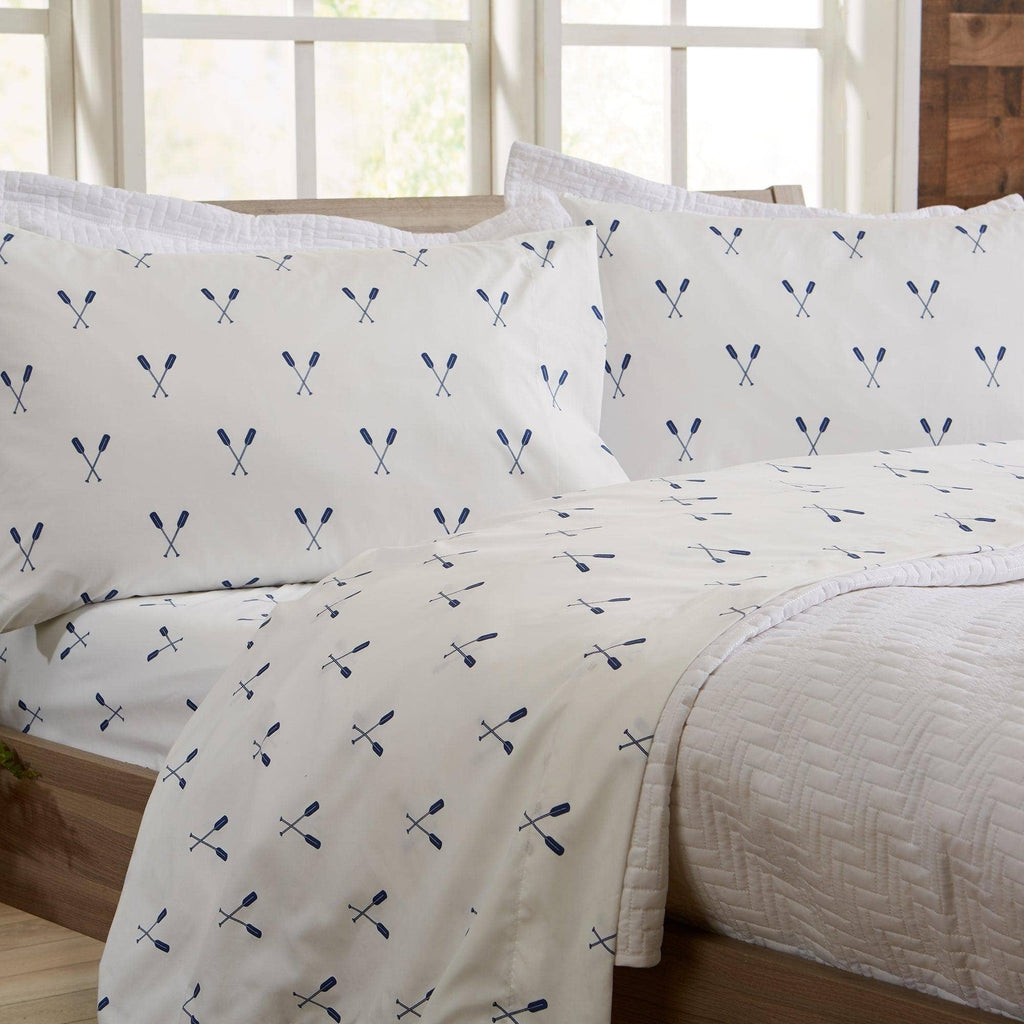 4-Piece Lodge Microfiber Sheet - Mountain Ridge Collection: King / Forest Trail