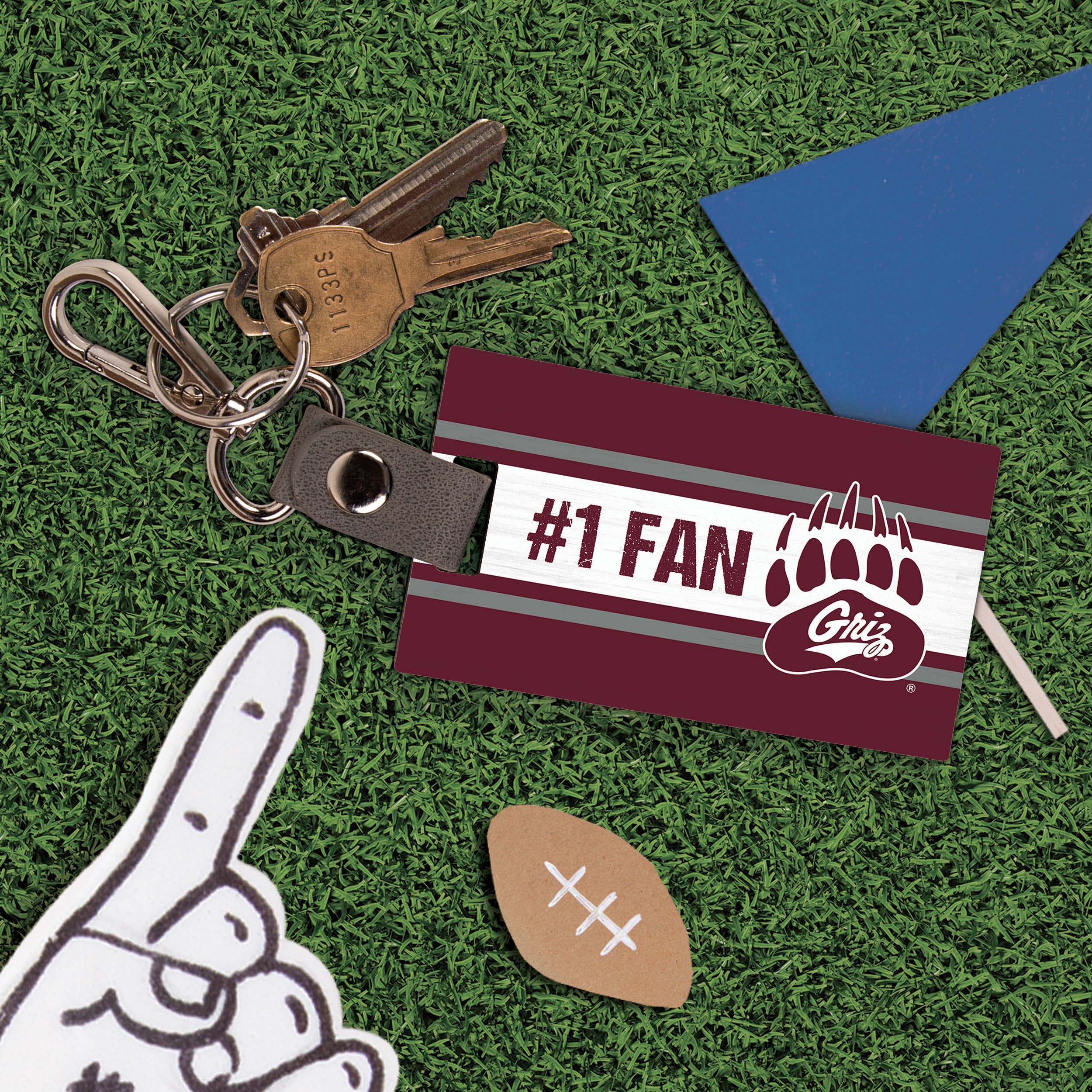 Montana Grizzlies #1 Fan Bag Tag