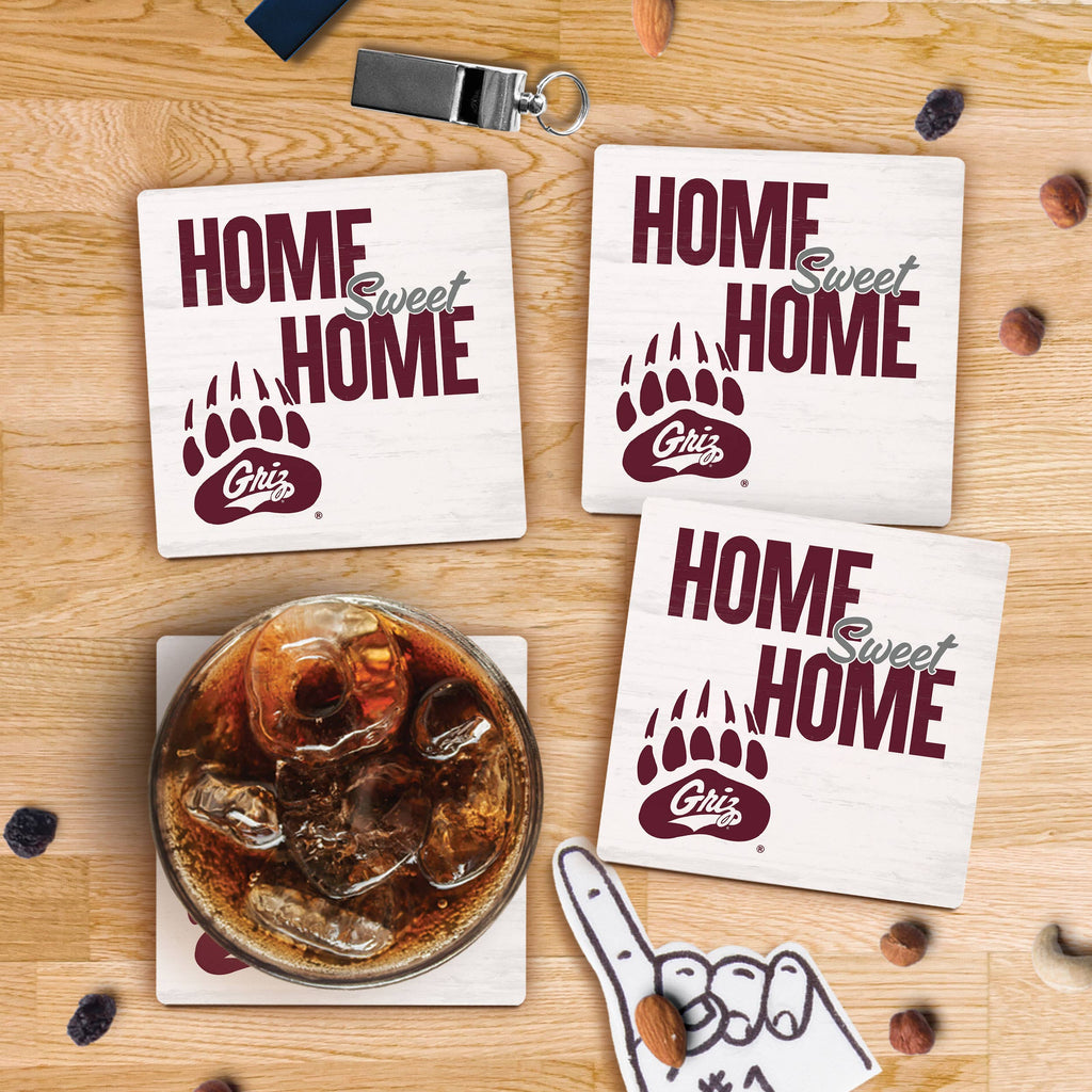 Home Sweet Home Montana Grizzlies Coaster