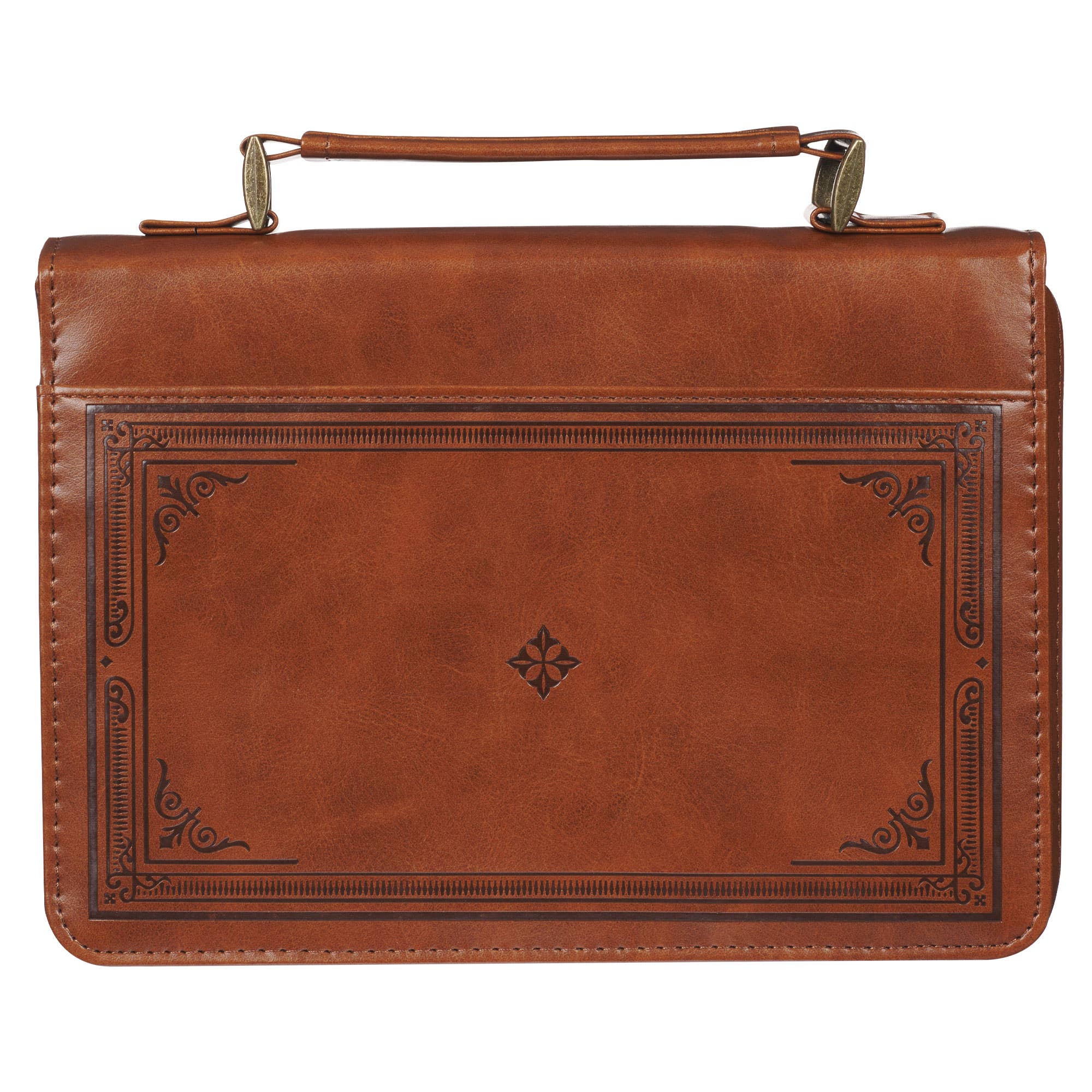 Bible Cover Classic Brown Trust in the Lord Prov. 3:5: Large