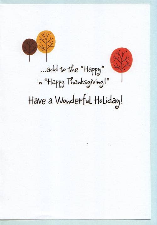 Thanksgiving Thinking of You Card