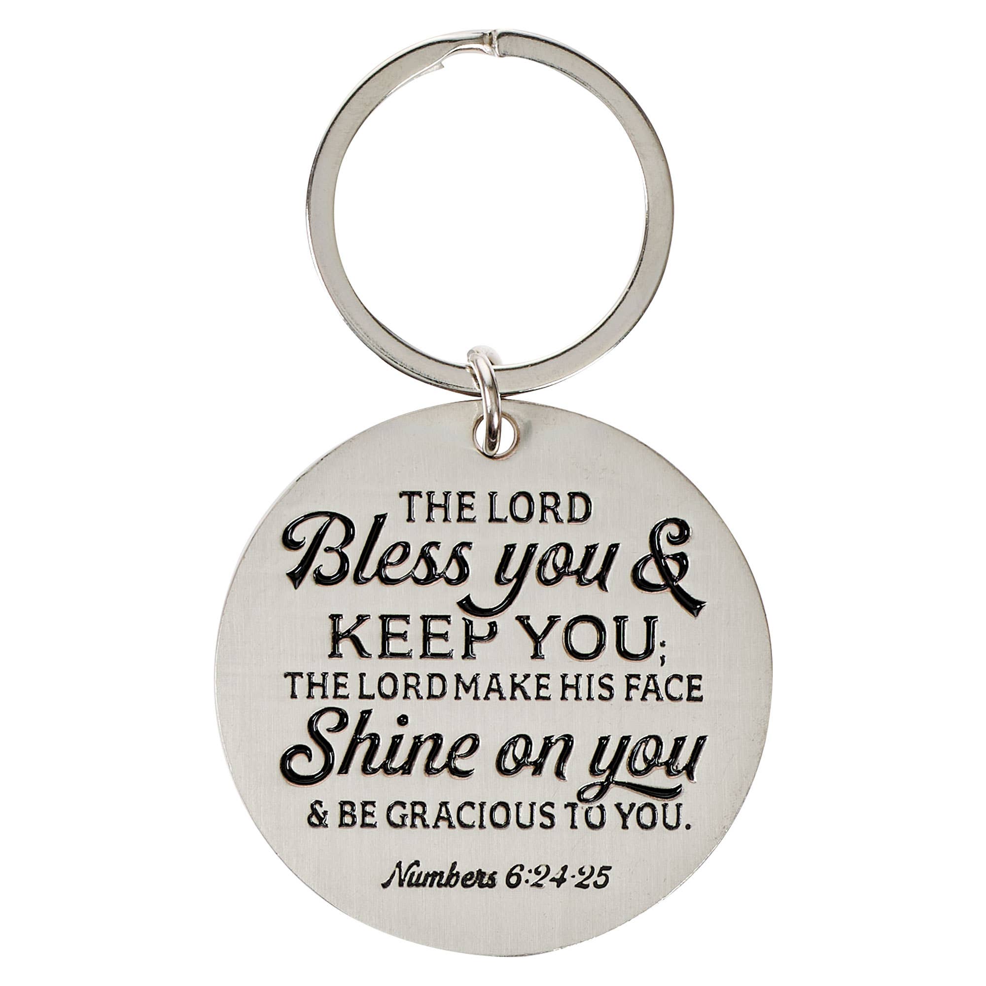 Best Mom Ever Epoxy-coated Metal Keychain - Numbers 6:24