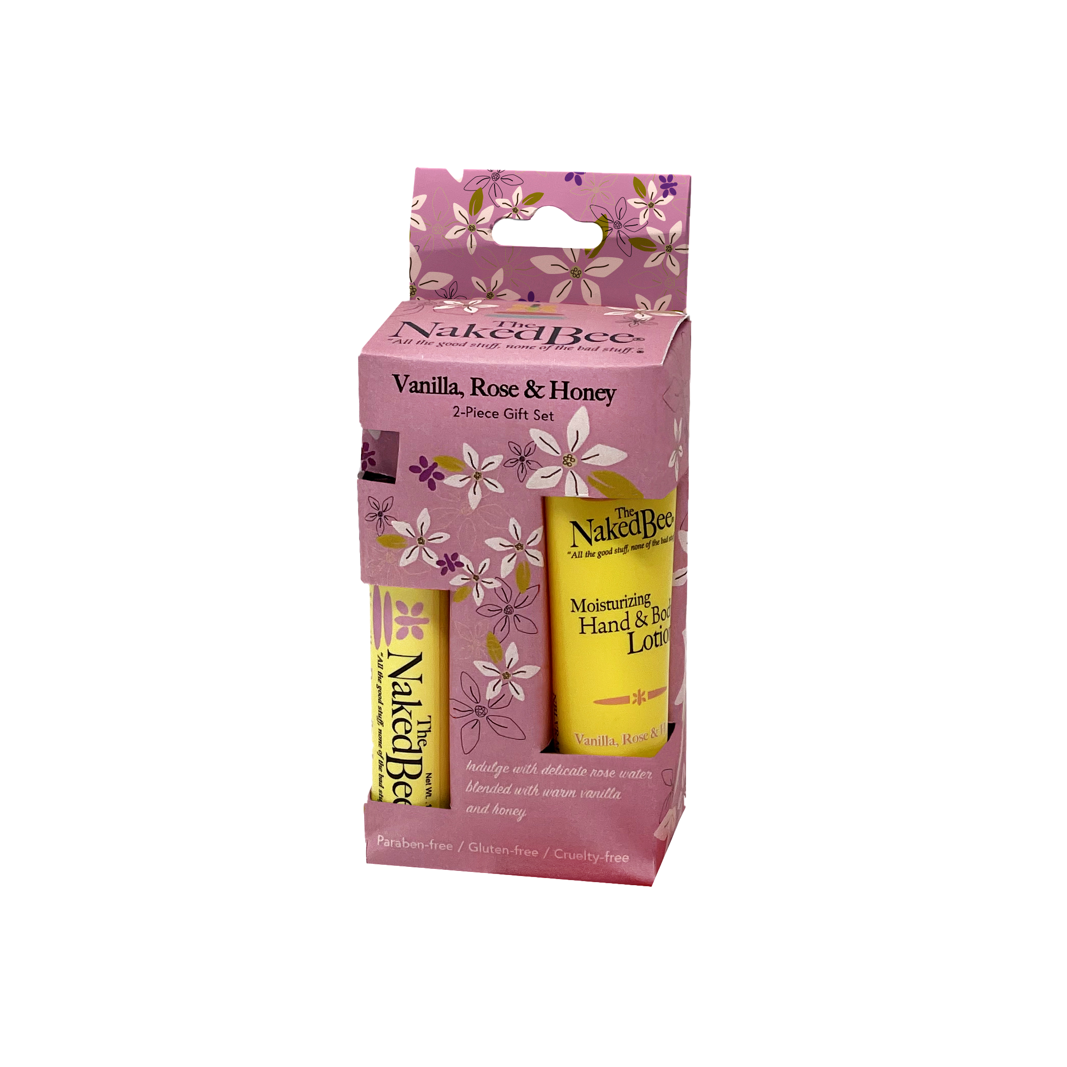 Naked Bee Vanilla Rose Lotion and Lip Balm