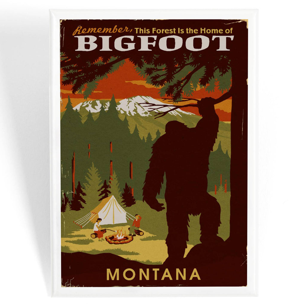 Montana, Home of Bigfoot: Magnet