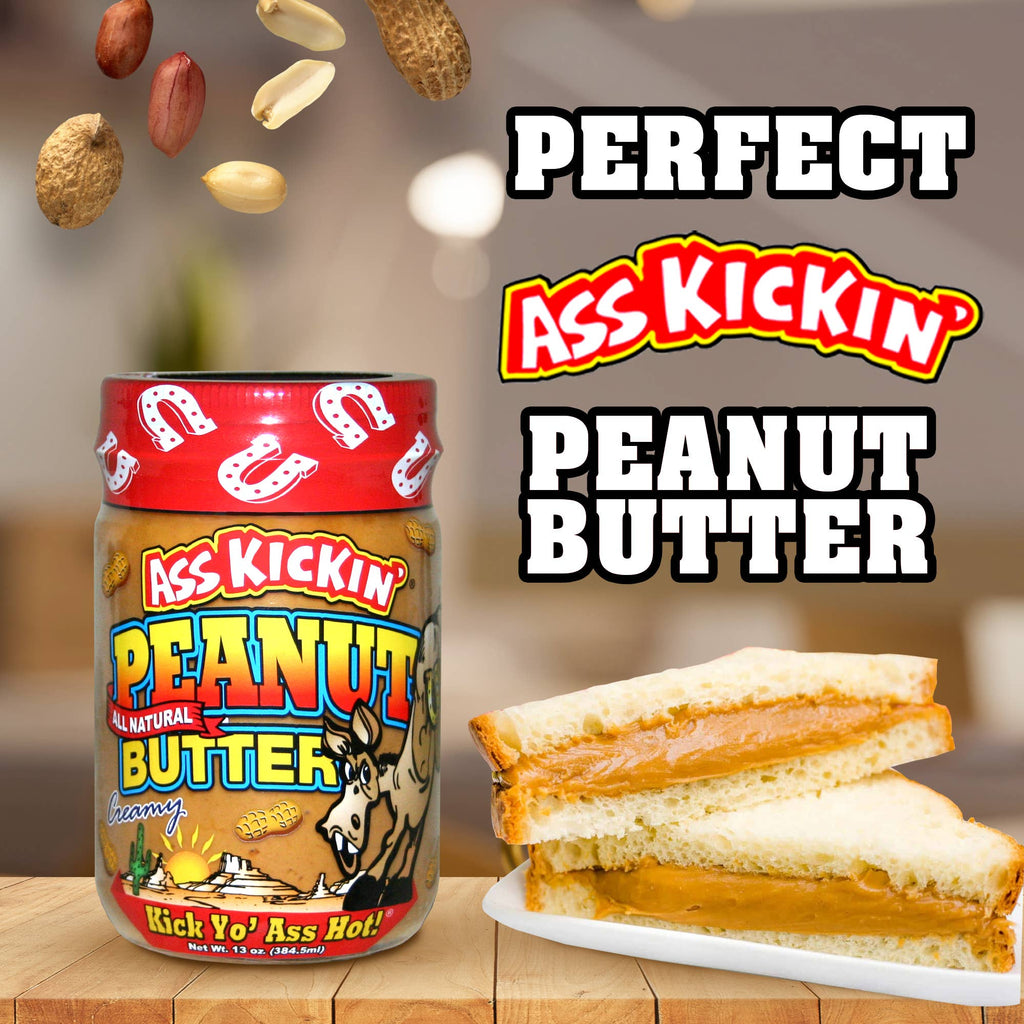 Ass Kickin’ Peanut Butter: 13 oz. Jar