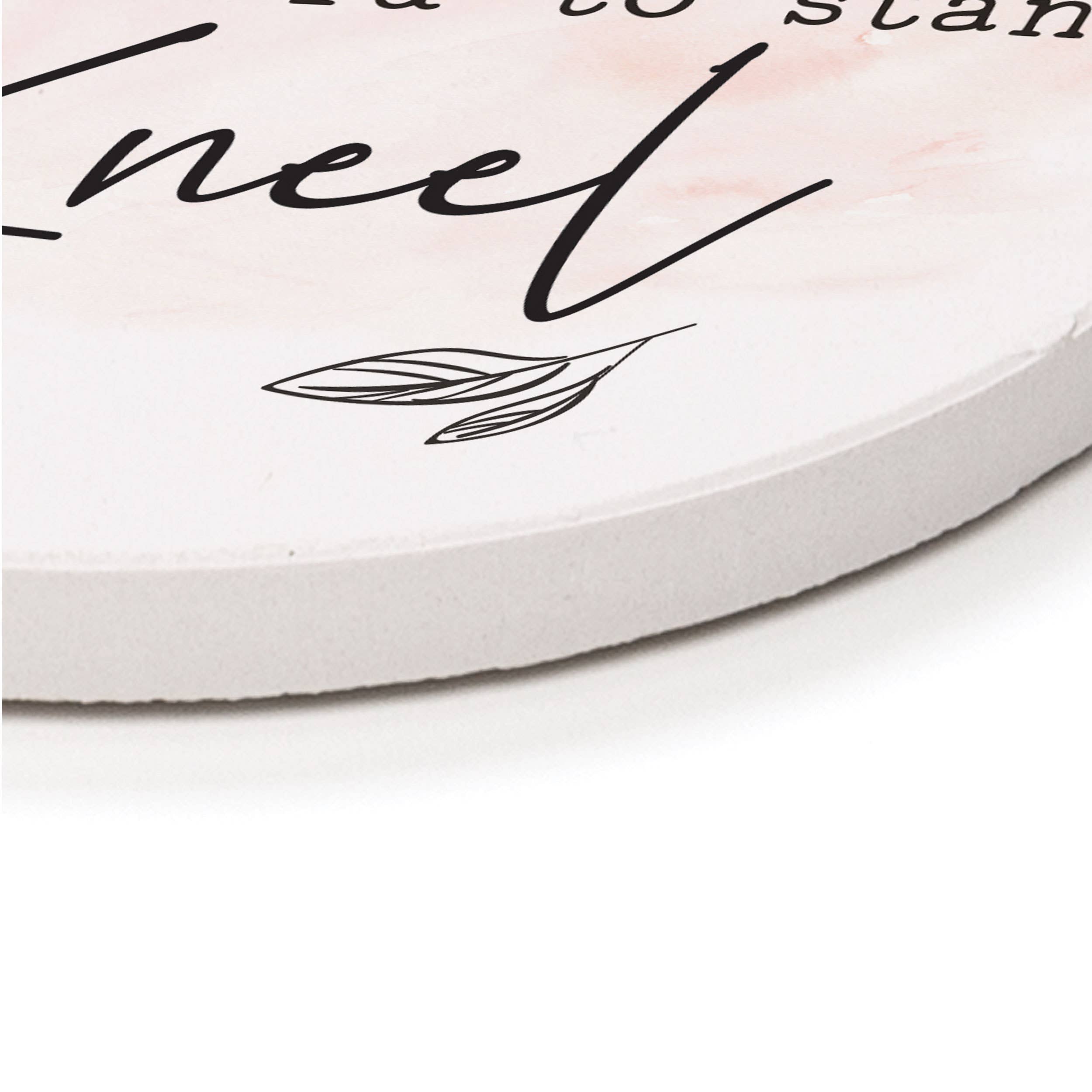 When Life Gets To Hard To Stand Kneel Round Coaster