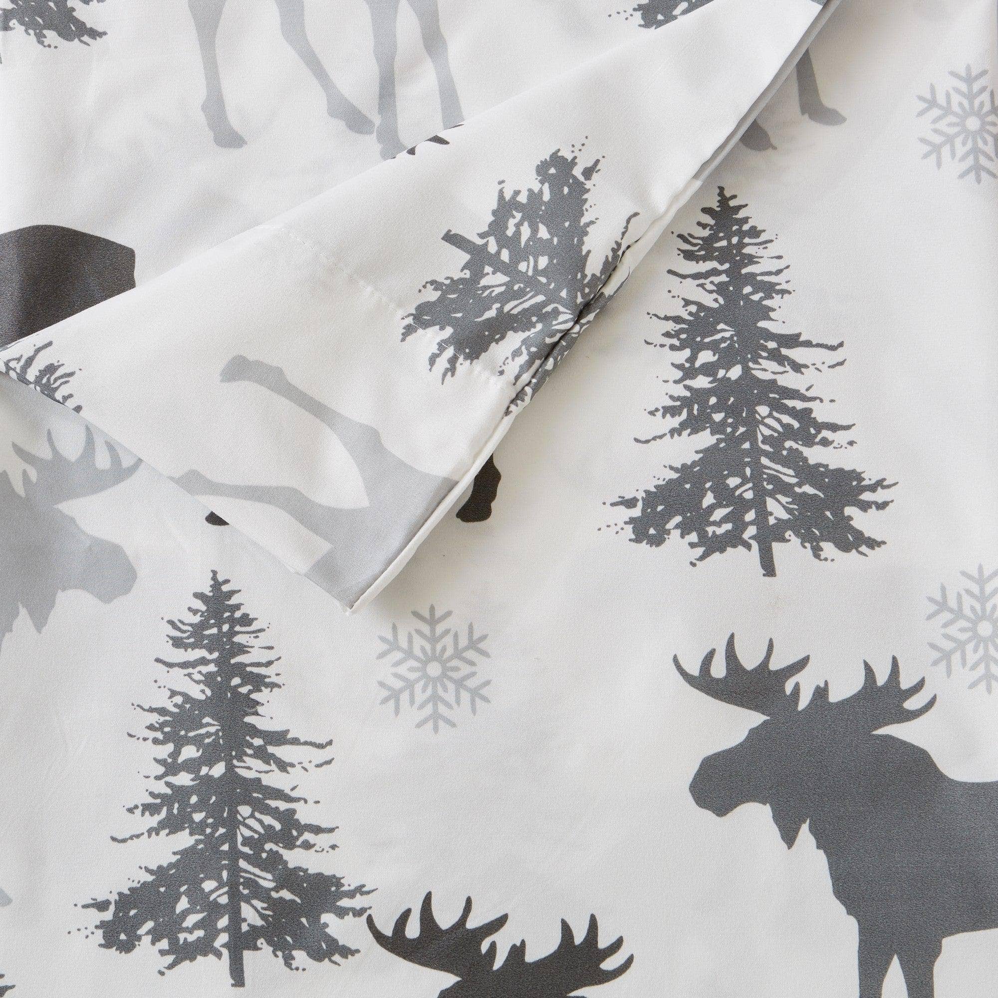4-Piece Lodge Microfiber Sheet - Mountain Ridge Collection: King / Moose