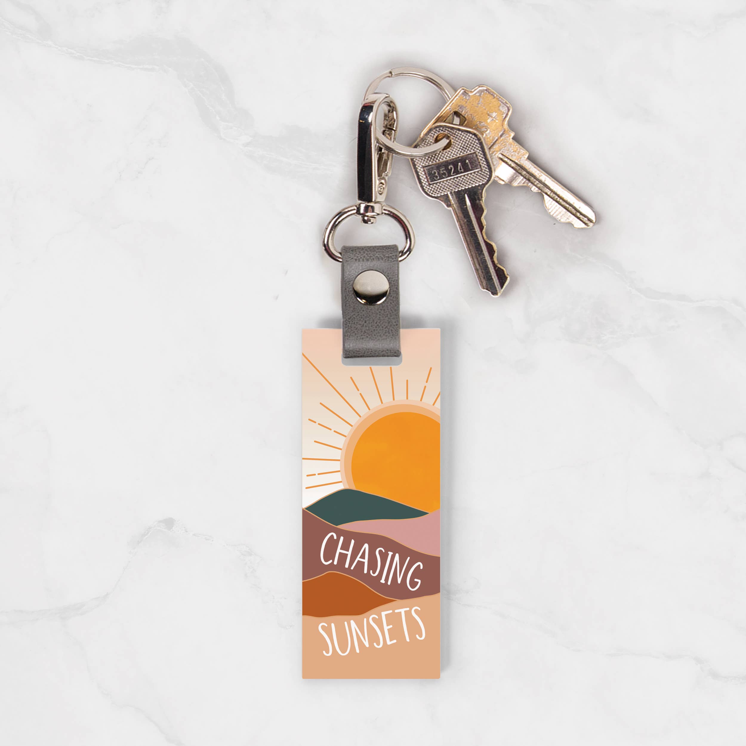 Chasing Sunsets Key Chain