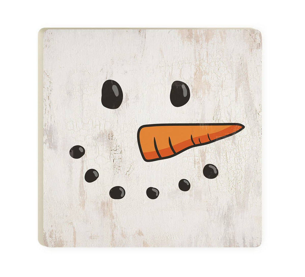 Snowman Ceramic Coaster