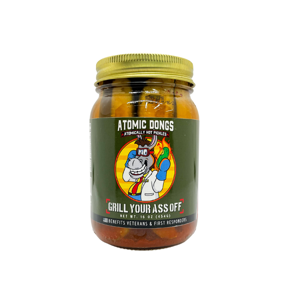 Atomic Dongs Dill Pickle Habanero & Galic Spears - Snacks