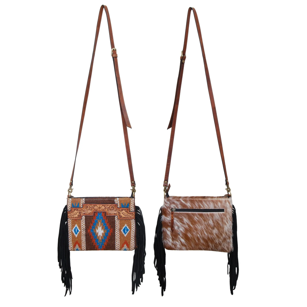 Montana Twist Genuine Leather Saddle Blanket Crossbody Bag