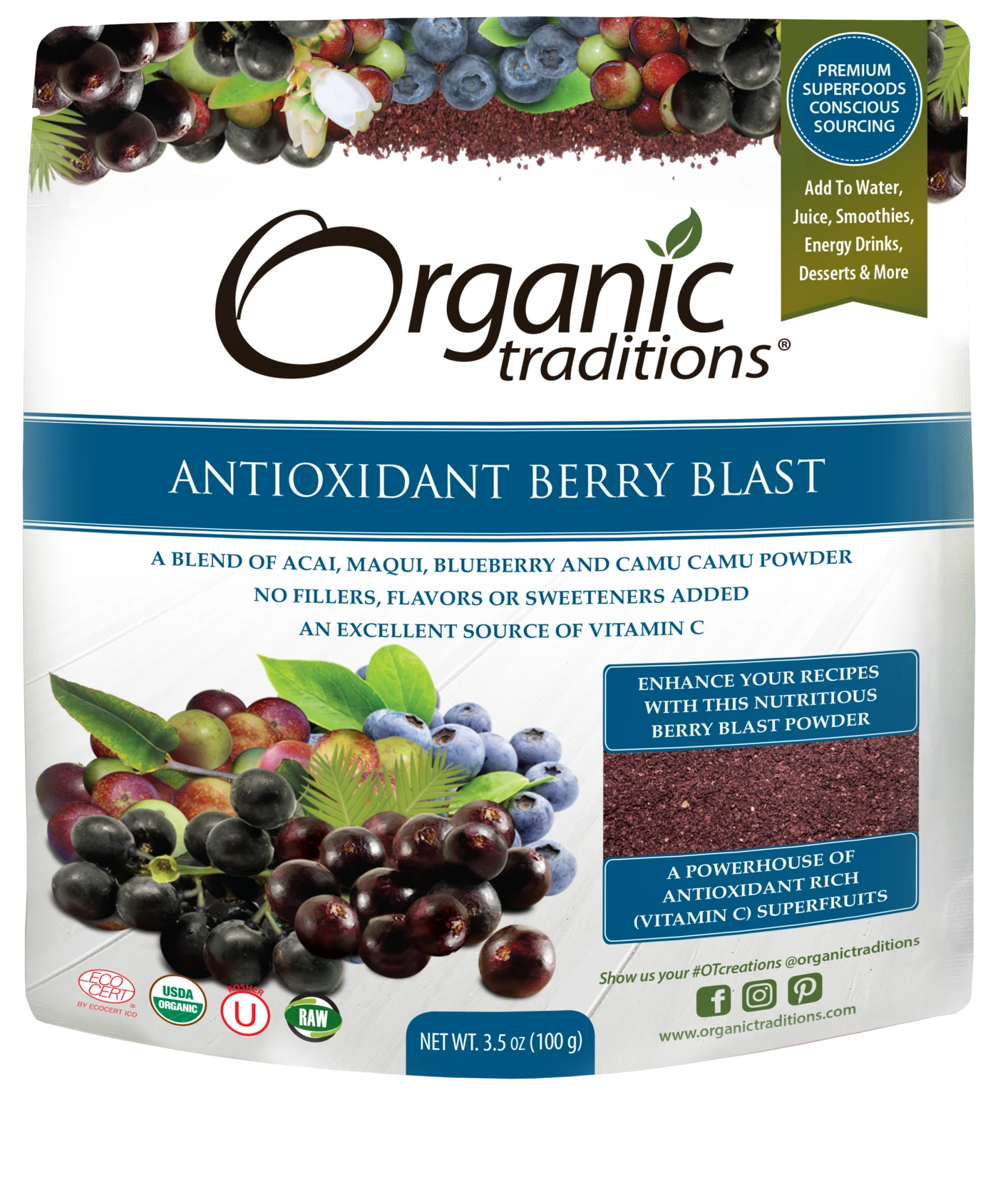 Organic Traditions- Antioxidant Berry Blast