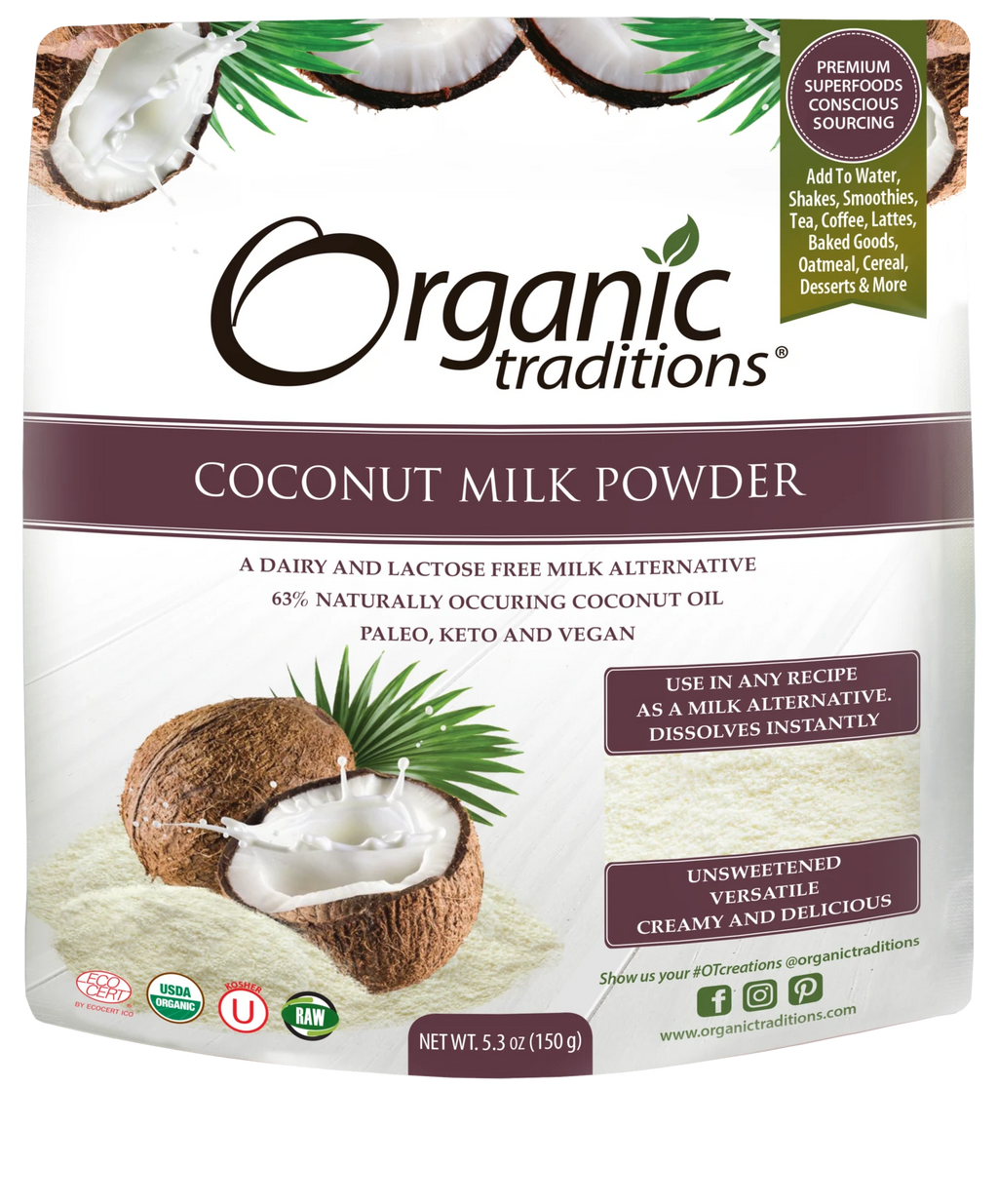 Organic Traditions- Coconut Milk Powder