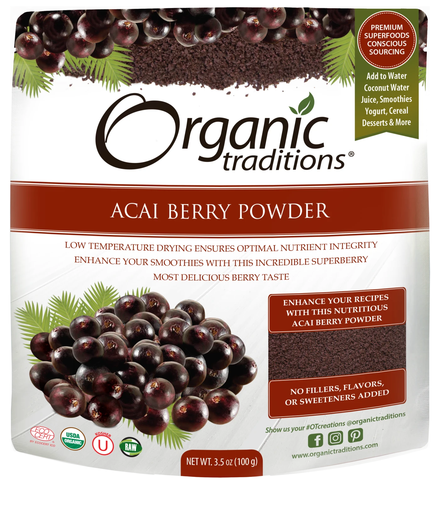 Organic Traditions- Acai Berry Powder