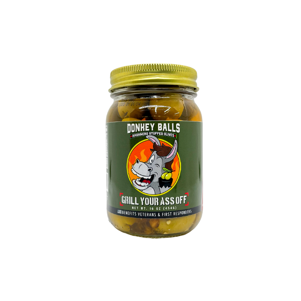 Donkey Balls Habanero Stuffed Olives - Charcuterie, Snack